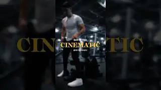 How I make CINEMATIC gym videos.. #shorts