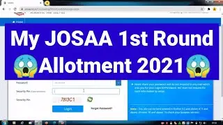 My JOSAA 1st Round Allotment 2021 Result 😱😱