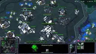 Diamond 1 Terran ladder: TvZ swift and powerful mech attack #sc2 #subscribe