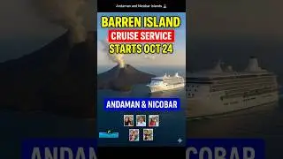 🌋 🇮🇳 Barren Island Cruise Service 2025 | Andaman | #shortvideo #youtubeshorts #viral #travel #love