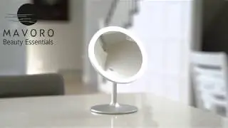 3D Lighted Makeup Mirror with Magnification 10x - 360 Degree Swivel