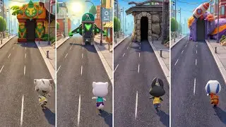 Talking Tom Gold Run: Talking Tom,Talking Angela,Talking Becca,Talking Hank (Android/iOS) Gameplay