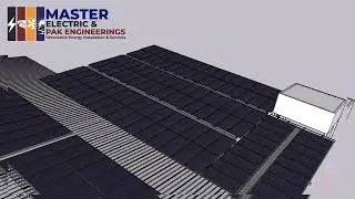 Solar structure 3D design SAR project Installed by Master Electric & Pak Engineerings PV modules 