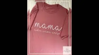 Personalized Mama Script Embroidered T-Shirt - Custom Mom Appreciation Tee with Kids' Names - Han...