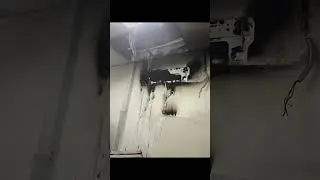 Panasonic A/C sets itself on fire after running for 24h #shorts
