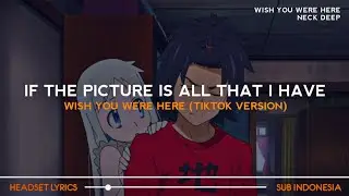 Neck Deep - Wish You Were Here (Tiktok Version) Lyrics Terjemahan 'if the picture is all that i have