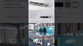 How to cut glass more efficiently? Fully automatic multifunctional glass cutting line #glasscutting