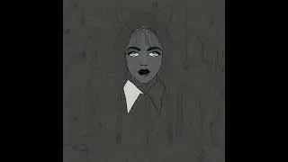 Wednesday Addams drawing in Procreate | 2023