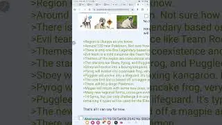 Утечка информации о 10-м поколении покемонов