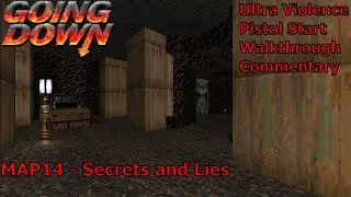 Doom II: Going Down (Ultra Violence 100%) Walkthrough (MAP14: Secrets and Lies)