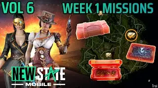 Vol 6 - Week 1 mission locations - How to complete? | New State Mobile