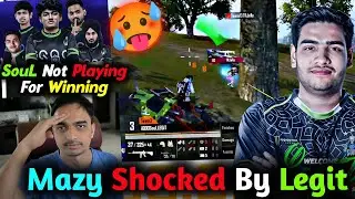 Mazy Crazy Reaction on SouL Legit 1v3 TR & 8bit🥵 l Mazy reply SouL Not Playing for Winning Sky😳