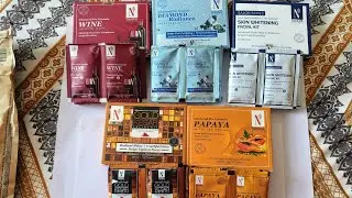 #nutriglow natural #5facialkits (each 60gm) only in Rs 317 #facialkit #facialkitreview #myntrahaul