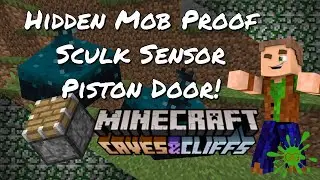 NEW - Gob&rsquo;s Quickies - Minecraft 1.17 - Caves & Cliffs - Hidden Mob Proof Door! The Sculk Sensor!