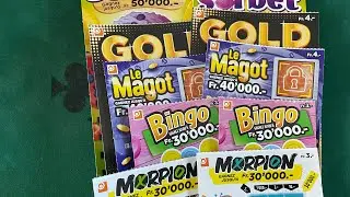 Loterie suisse romande avec plein de tickets à 3fr 4 fr 5fr