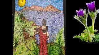 🪻[ Village Life Painting, Coloring ]🪻.........