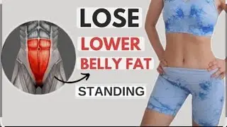 10 Best Standing Exercises to Lose Lower belly Fat at home..plz try & see Amazing results✅️🙏