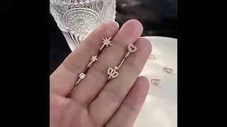 Nose Ring Zircon Nose clip  | Non piercing nose clip/nose ring | | U shaped nose pin |