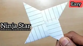 How to make paper ninja star | Ninja Star Shuriken | Notebook Paper Ninja Star | Paper Ninja Star