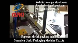 GURKI GPL-5545C papercut thermo shrinking machine,thermal shrink packaging machine