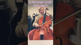 d flat major scale take two!!! #cello #music #practice #scales #cellomusic