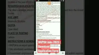 #WAPDA Jobs 2023 | Download Application Form www.wapda.gov.pk #