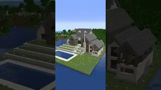 Minecraft Luxury House Build Battle - Noob vs Pro vs Hacker vs God #shorts #minecraft