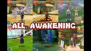 ALL AWAKENING + JUTSU || Naruto Shippuden Ultimate Ninja Heroes 3 [English]