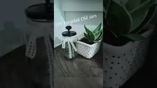 DIY Recycle Old Jars#Beautiful glass jar