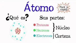 🌐El &Aacute;tomo: Protones, Neutrones y Electrones 💫 [F&aacute;cil y R&aacute;pido] | QU&Iacute;MICA |