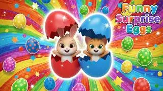 Twinkle, Twinkle, Little Star 🥚 Surprise Eggs 💃  Cute Monsters Music  Kids Songs