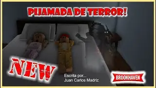 PIJAMADA DE TERROR 😳🎀⚰️  Roblox Brookhaven MinPelicula #Robloxenespa&ntilde;ol #Brookhaven #robloxterror