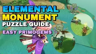 [ Genshin 2.8 ] Pudding Isle ALL Elemental Monument Puzzle Guide | Genshin Impact