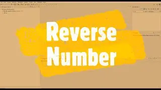 Java lecture 5 | | How To Reverse  The Number In Java