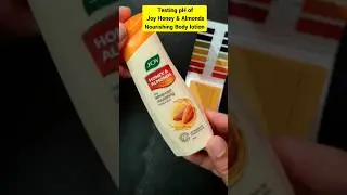 **SHOCKED** Testing pH of Joy Honey & Almonds Body Lotion #kfashiongroup #bodylotion #joy #shorts