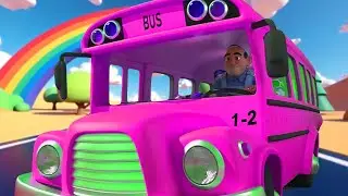 Wheels on the Bus CoComelon Style Nursery Rhymes 🚍 1 Minute Loop Mashup Remix | Baby Songs for Kids