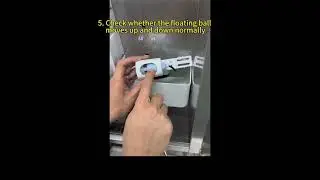 Inspect the water float-whether stuck by the water scale#Coo#water shortage#scale#descaler#float