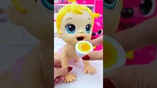 ASMR Unboxing Minnie Mouse & Pinkfong Corn Egg Toy | Satisfying Miniature Kitchen Set #shorts