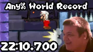 *World Record* New Super Mario Bros. Any% Speedrun 22:10.700