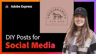 Брендированные посты в социальных сетях с медведем Коди | Adobe Express