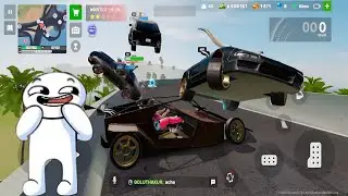 Flex city game car jump fire