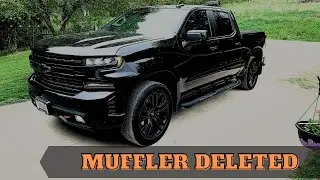MBRP muffler delete on my 2019 Chevy Silverado RST | how does it sound?