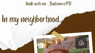 Baltimore, Maryland evening walk/Life as new comer in the USA/Baltimore slow evenings