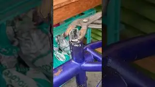 how to remove seat post - level: EXTREME #bike #mechanic