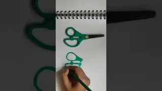 Realistic drawing of scissors ✂️#scissors #realisticdrawing #colorpencildrawing