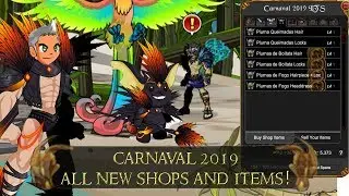 AQW All Carnaval Items 2019 | New Merge Shop, Boss Drops and More!