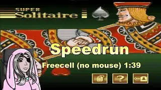 Super Solitaire - Freecell (no mouse) - 1:39
