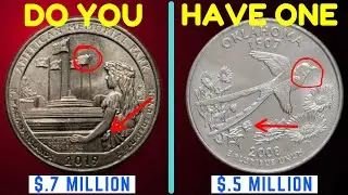 Most Valuable Rarest US State Quarter Dollars - High Grade Examples Sell For Big Money
