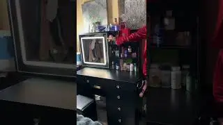 Compact Vanity Setup with Perfect Fit & Clutch Mirror Shelves
