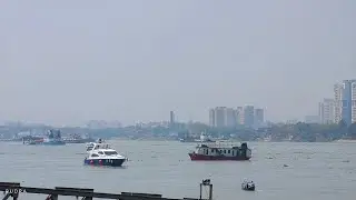গঙ্গায় আজকের বানের ভিডিও | High tide near Kolkata / Howrah #hightide #ganga #river #kolkata #howrah